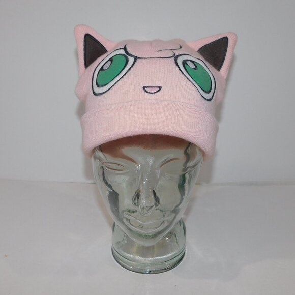 Pokemon Jigglypuff Adult Unisex OS Pink Beanie Toque Winter Hat Bioworld 2016 - Picture 3 of 9
